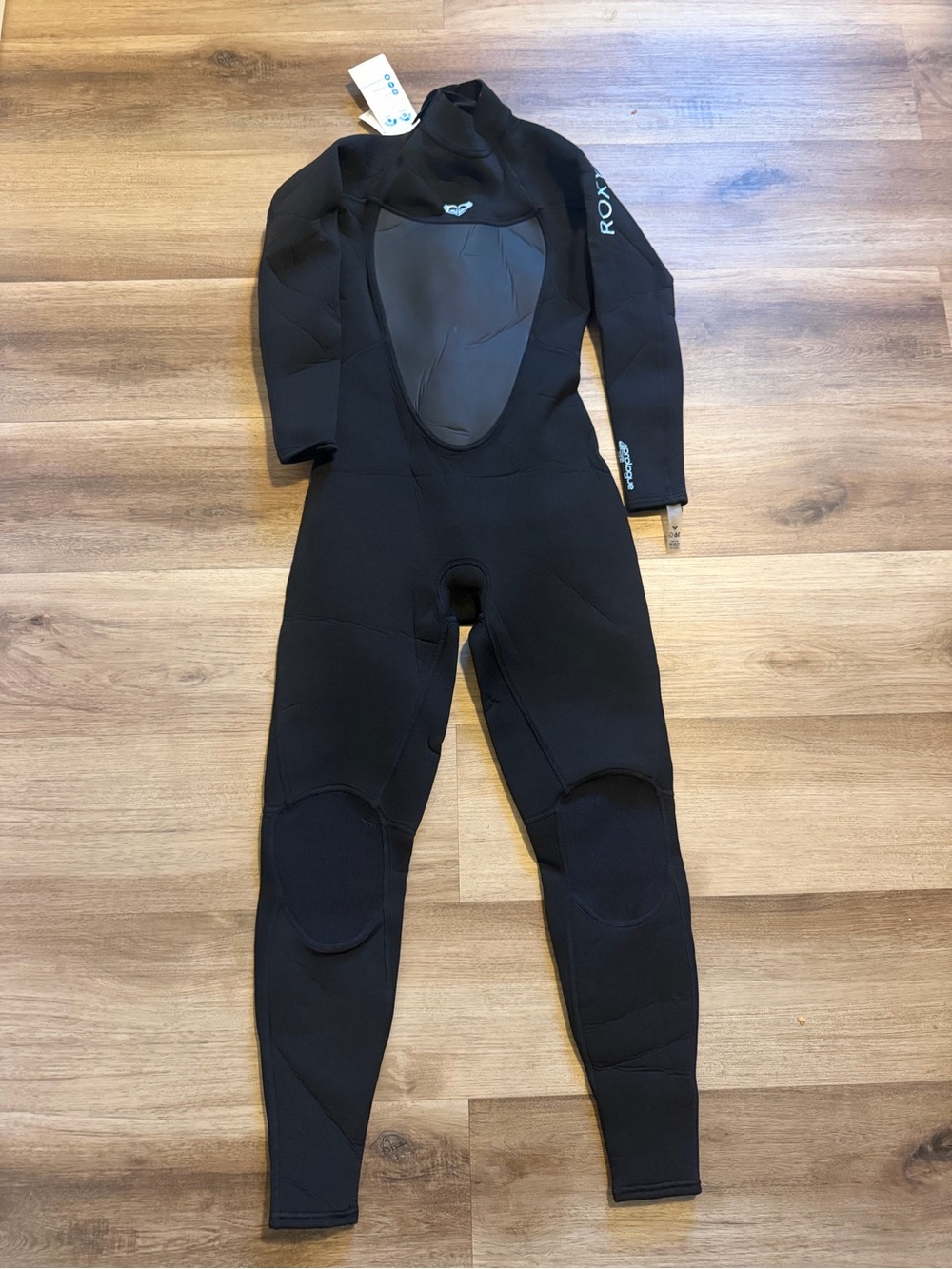 NWT Roxy Prologue Full Wetsuit Girls Size 16 G Black Back Zip Kids Youth